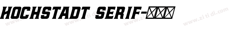 Hochstadt Serif字体转换